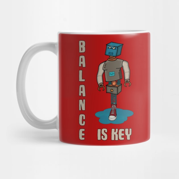 Balance is Key Funny Robot by SunGraphicsLab